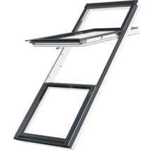 FAKRO GREENVIEW Dakraam kunststof met houten kern FDU-X P50 AUMX DD (bxh) 94x255 cm RAL 7016