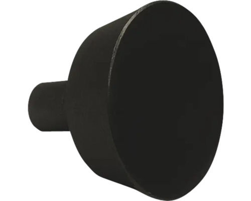 Meubelknop aluminium Ø 26 mm zwart Metalen kastknop