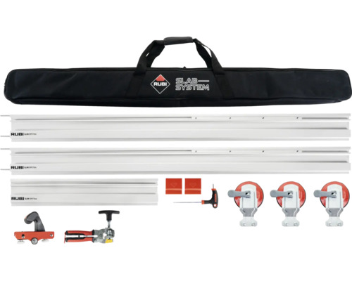 Rubi Slim System tegelsnijder set met draagtas, geleiderails, zuignappen en gereedschap