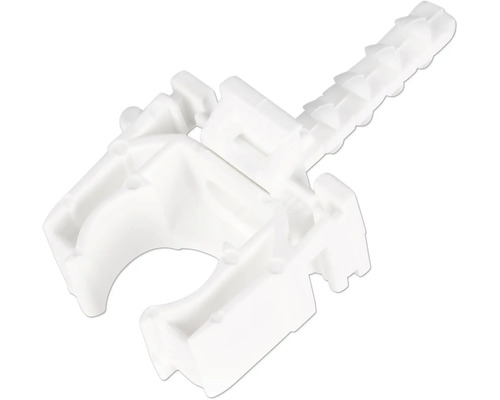 JSL Buisclip euro 16 mm 5/8 buis wit 10 st. Pijpklem van kunststof voor pijpb bevestiging