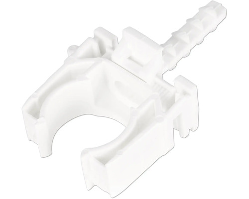 JSL Buisclip euro 20 mm 3/4 buis wit 10 st. Kunststof buisbeugel
