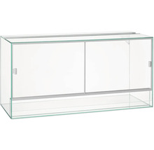 Glazen terrarium met schuifdeuren
