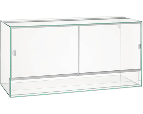 Glazen terrarium met schuifdeuren