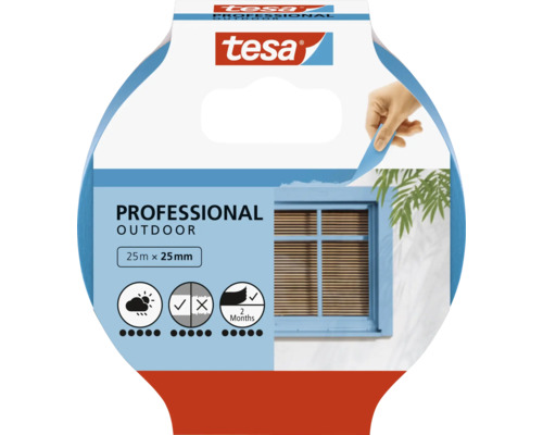 Tesa Professional Outdoor tape, 25 meter bij 25 millimeter