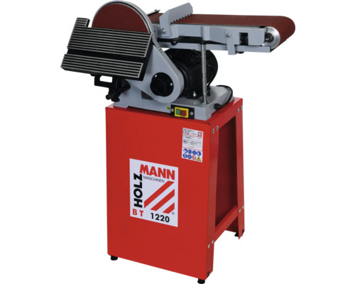 Holzmann BT 1220 bandschuurmachine met schuurband en schuurschijf
