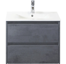 Wastafelonderkast met twee laden en opzetwastafel