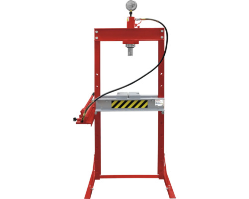 Werkplaatspers met manometer voor drukmeting