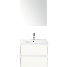 Wastafelmeubel met onderkast en spiegel voor de badkamer