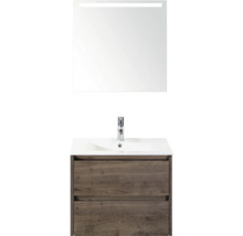 Badkamermeubelset met spiegel en wastafelonderkast