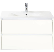 Wastafelonderkast met twee lades en kraan