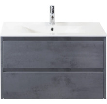 Wastafelonderkast met twee lades en wastafel