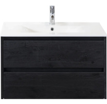 Wastafelonderkast met twee laden en wastafel