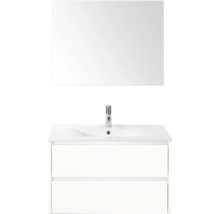 Wastafelmeubel met spiegel en twee lades