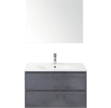 Wastafelcombinatie met spiegel, onderkast en wastafel