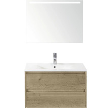 Wastafelcombinatie met spiegel en twee laden