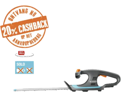 GARDENA Accu Heggenschaar EasyCut 40/18 V P4A excl. accu en lader 
**CASHBACK ACTIE GARDENA**