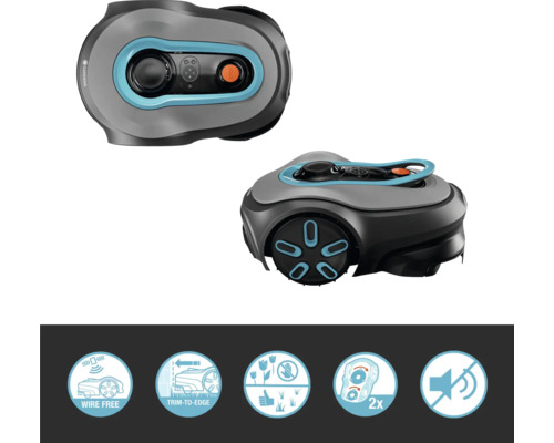 Gardena robotmaaier met producteigenschappen