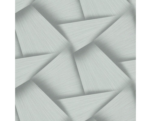 ERISMANN Vliesbehang 10401-24 Spotlight grafisch groen Abstract behang met driedimensionale driehoeksstructuur voor wanddecoratie