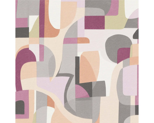 ERISMANN Vliesbehang 10432-06 Gentle grafisch rood Behang met geometrische vormen