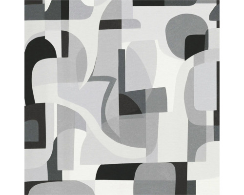 ERISMANN Vliesbehang 10432-10 Gentle grafisch grijs Behang met abstract geometrisch patroon in verschillende grijstinten