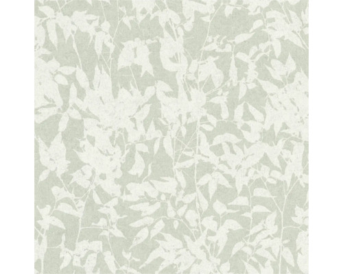 ERISMANN Vliesbehang 10435-07 Gentle bladeren groen Behang met bladerenmotief