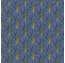 Behang met art-deco waaierpatroon