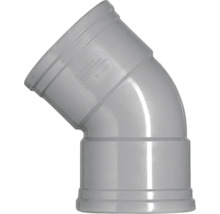 MARTENS Bocht 45° dikwandig PVC, 2x manchet, Ø 125 mm