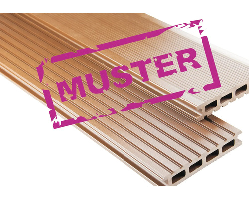 Monsterstukje KONSTA Vlonderplank Primera WPC bruin 145x25 mm