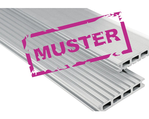 Monsterstukje KONSTA Vlonderplank Primera WPC grijs 145x26 mm,