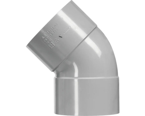 PVC hoekstuk 45 graden voor buizen