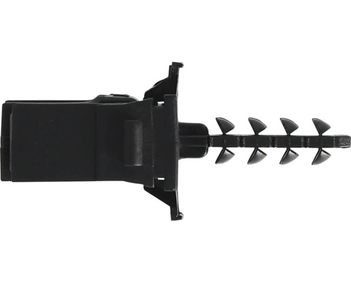 Zwarte thermoschakelaar met lamellen voor temperatuurregeling