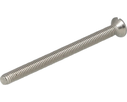 Een enkele verzonken schroef met schroefdraad.