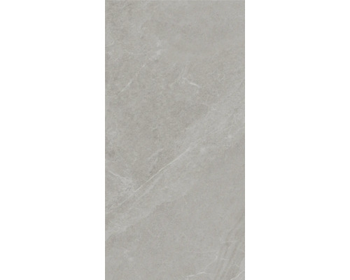 MIRAVA Wand- en vloertegel NARVIK zilver 60 x 120 x 0,85 cm gerectificeerd Grijze vloertegel met marmerlook