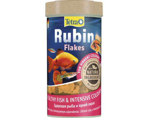 TETRA Rubin Visvoer vlokken 250 ml Tetra Rubin vlokkenvoer voor siervissen