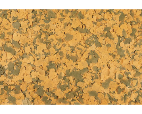 Close-up van visvoer vlokken