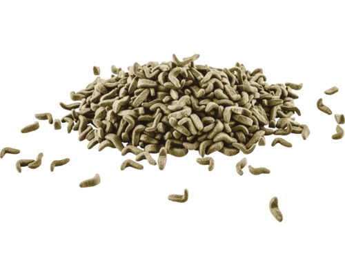 Hoop bruin vijvervoer voor vissen