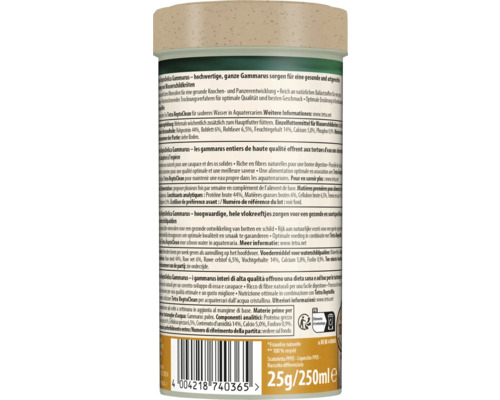 Tetra ReptoDelica Gammarus voedingssupplement voor waterschildpadden 25 gram