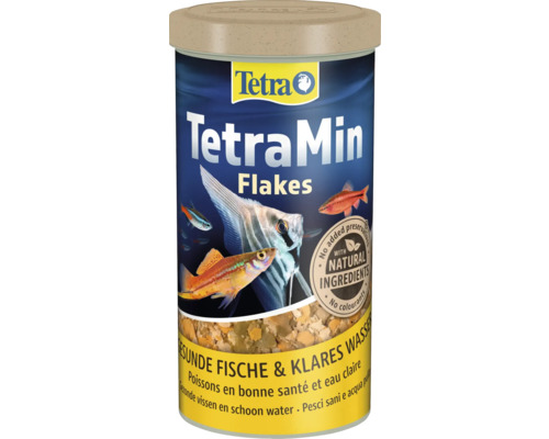 TetraMin vlokkenvoer voor vissen in verpakking