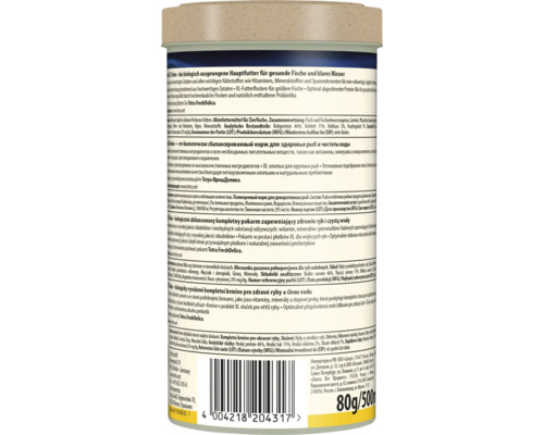 Tetra hoofdvoeder voor gezonde vissen en helder water