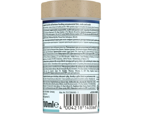 Voer voor siervissen, krabben en slakken