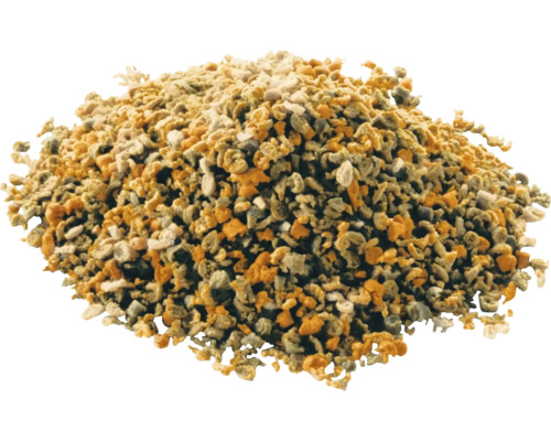 Close-up van een hoop minerale kattenbakvulling