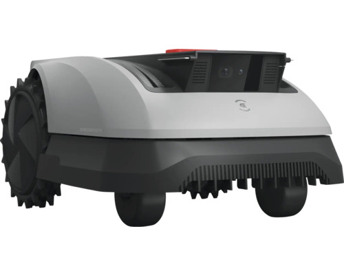 Achteraanzicht van een robotmaaier