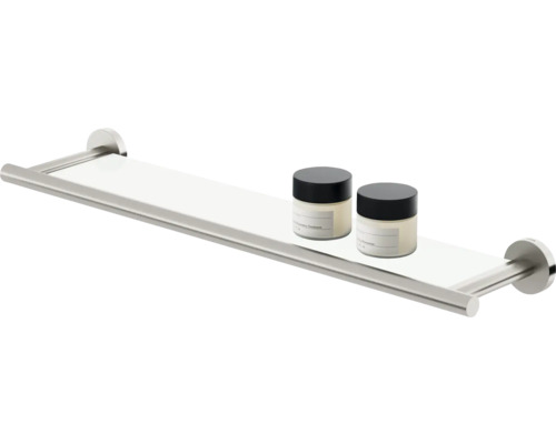 Badkamerplank met twee cosmetica containers