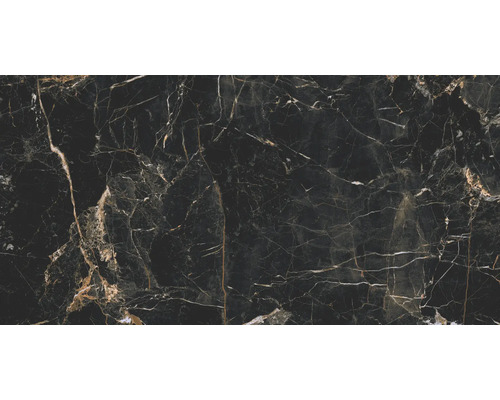 Wand- en vloertegel Marquina zwart-goud gemarmerd 59,7x119,7 cm gerectificeerd Wand- en vloertegel Marquina zwart-goud gemarmerd 59,7x119,7 cm gerectificeerd