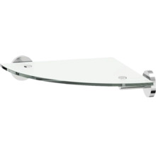 Glazen hoekplank voor wandmontage