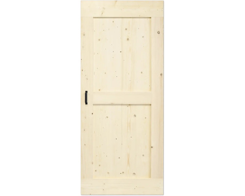 Houten deur met handgreep