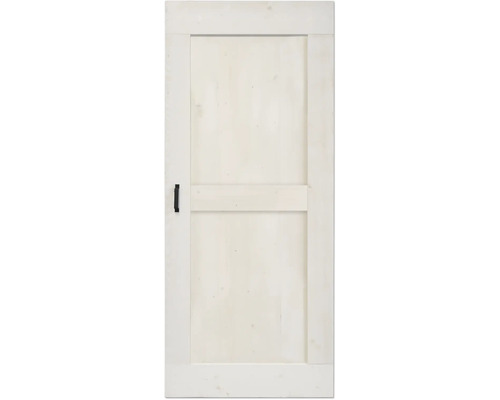 Houten deur met handgreep