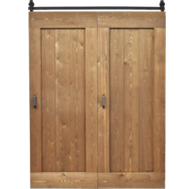 Houten schuifdeur met hangrails voor binnenshuis