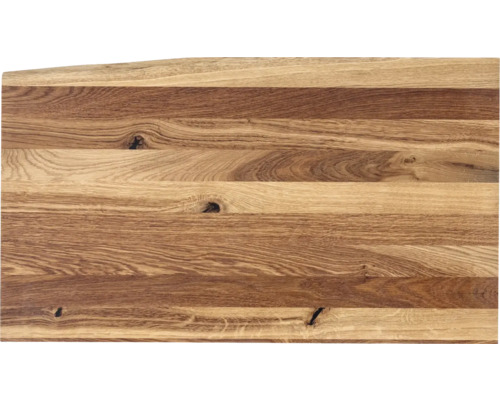 PXSOLID Wastafelblad geolied eiken 80x46x2,6 cm met boomstamkant