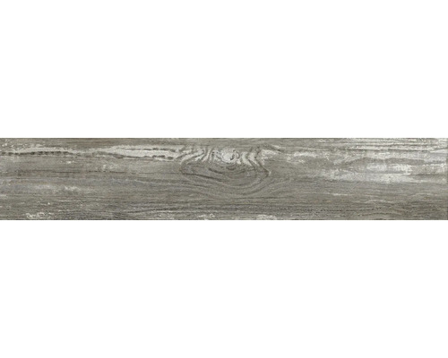 Wand- en Vloertegel Notta antraciet 11x60 cm Tegel met houtlook